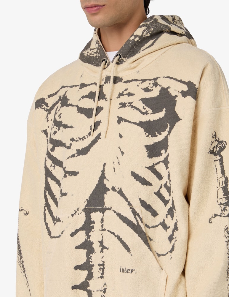 rinascente Iuter Felpa scheletro con cappuccio