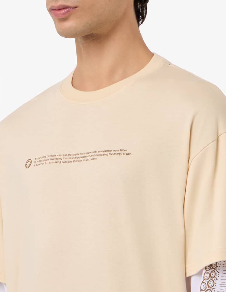 rinascente Octopus Logo double sleeve t-shirt