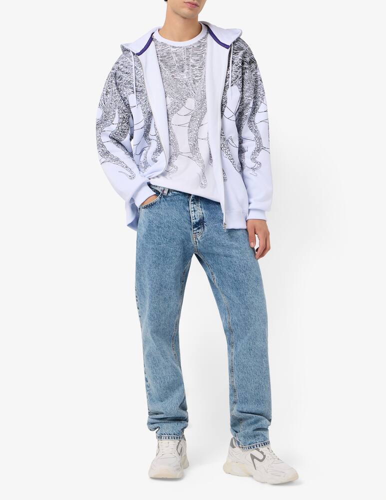 rinascente Octopus Octopus cobweb hoodie