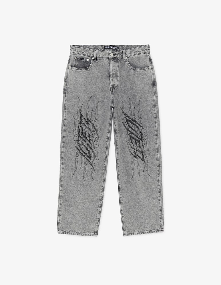 Iuter Tribal baggy denim trousers - picture 1 Iuter Tribal baggy denim trousers - picture 1