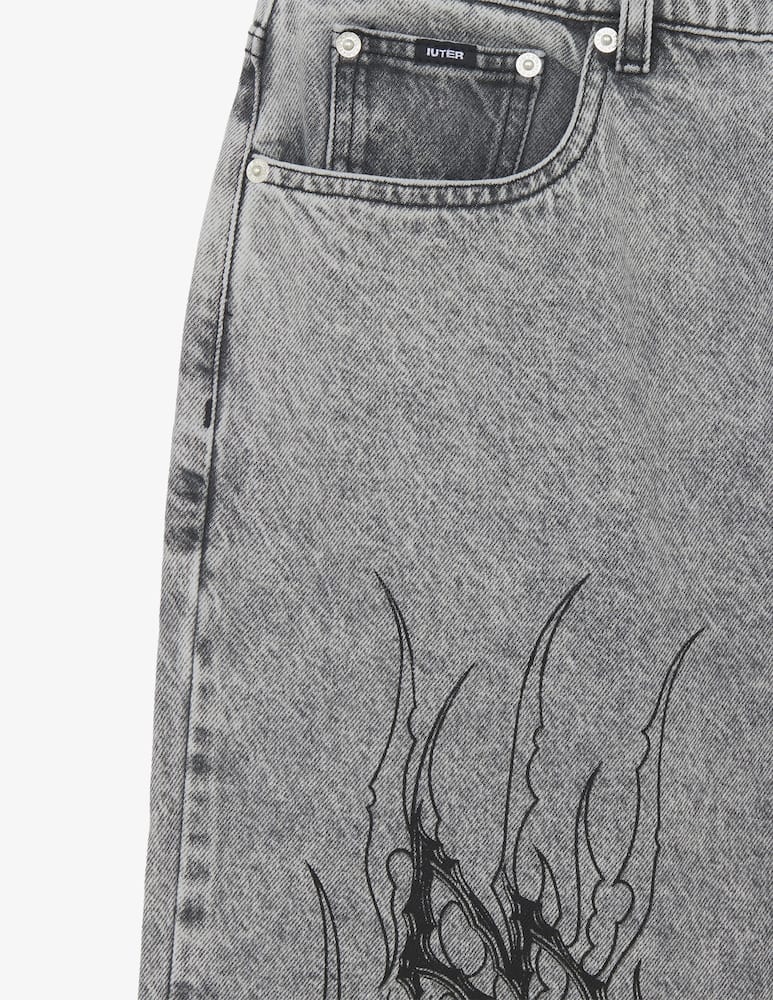 Iuter Tribal baggy denim trousers - picture 3 Iuter Tribal baggy denim trousers - picture 3