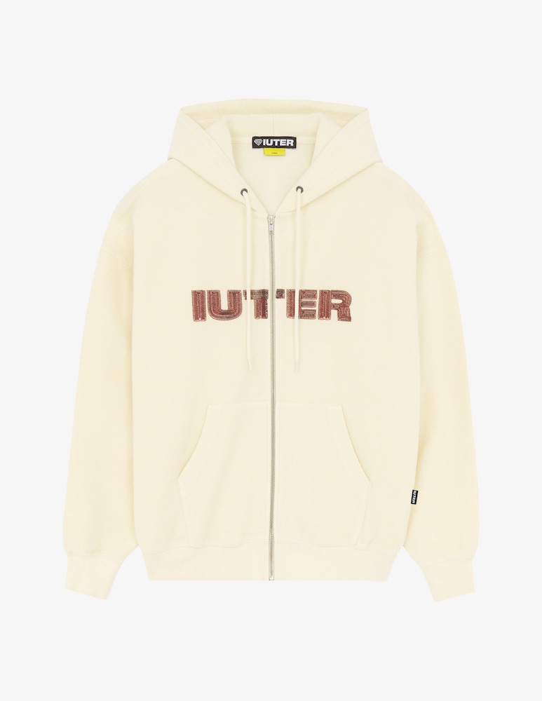 Iuter Felpa con cappuccio zip e logo - immagine 1 Iuter Felpa con cappuccio zip e logo - immagine 1