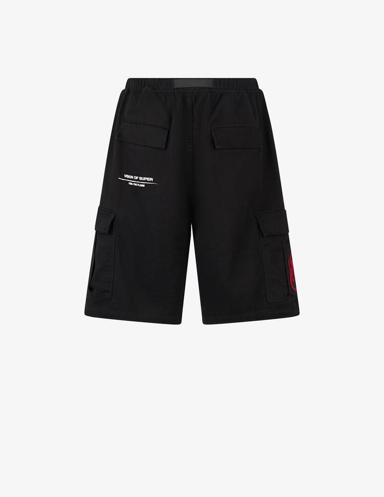 rinascente Vision of Super Shorts with tribal flames and logo print