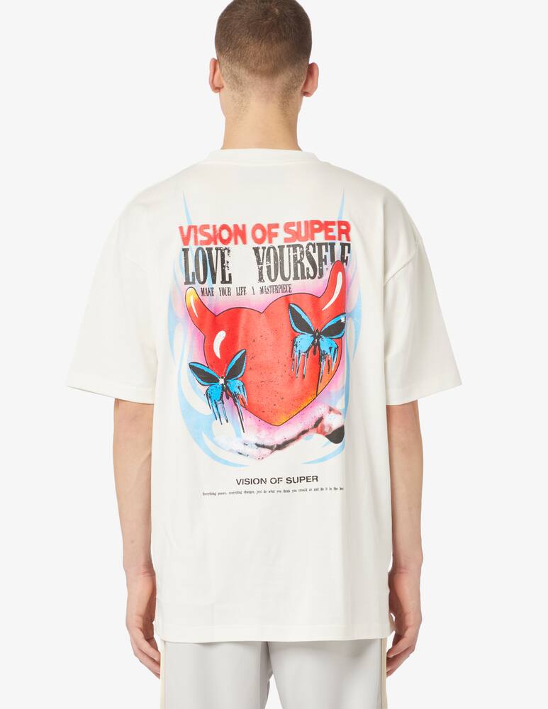 rinascente Vision of Super T-shirt with puffy love print
