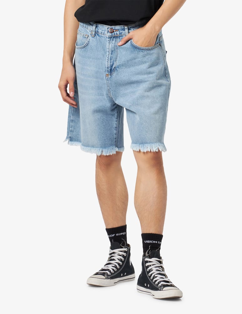 rinascente Vision of Super Jeans con fiamme e logo