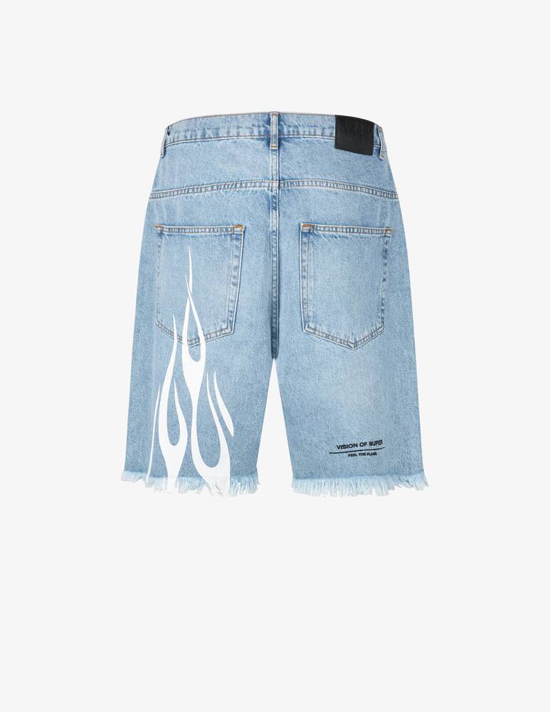 rinascente Vision of Super Jeans con fiamme e logo