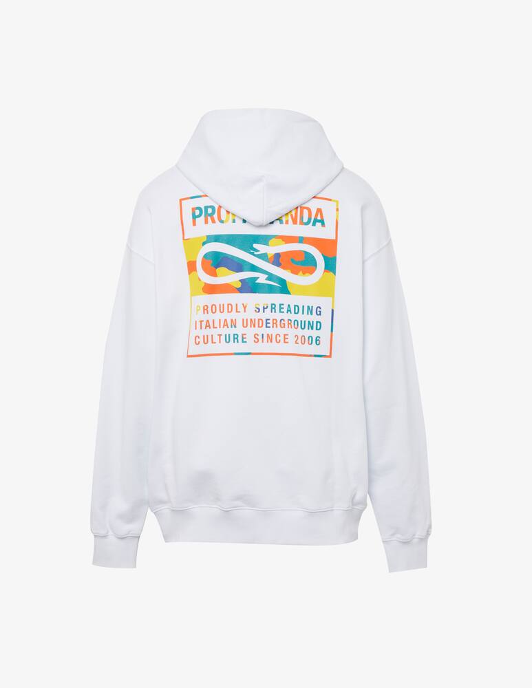rinascente Propaganda Felpa con cappuccio camo zip label classic