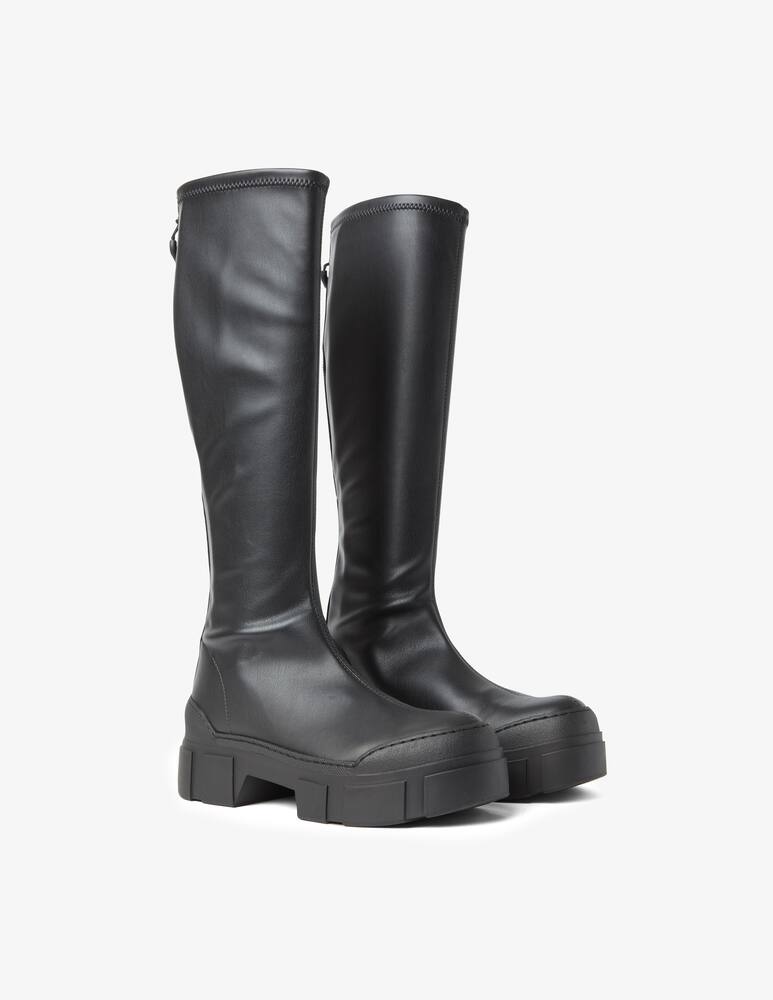 rinascente Vic Matié Stivale carro in pelle stretch