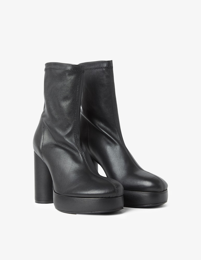 rinascente Vic Matié Stivaletto di cuoio con plateau