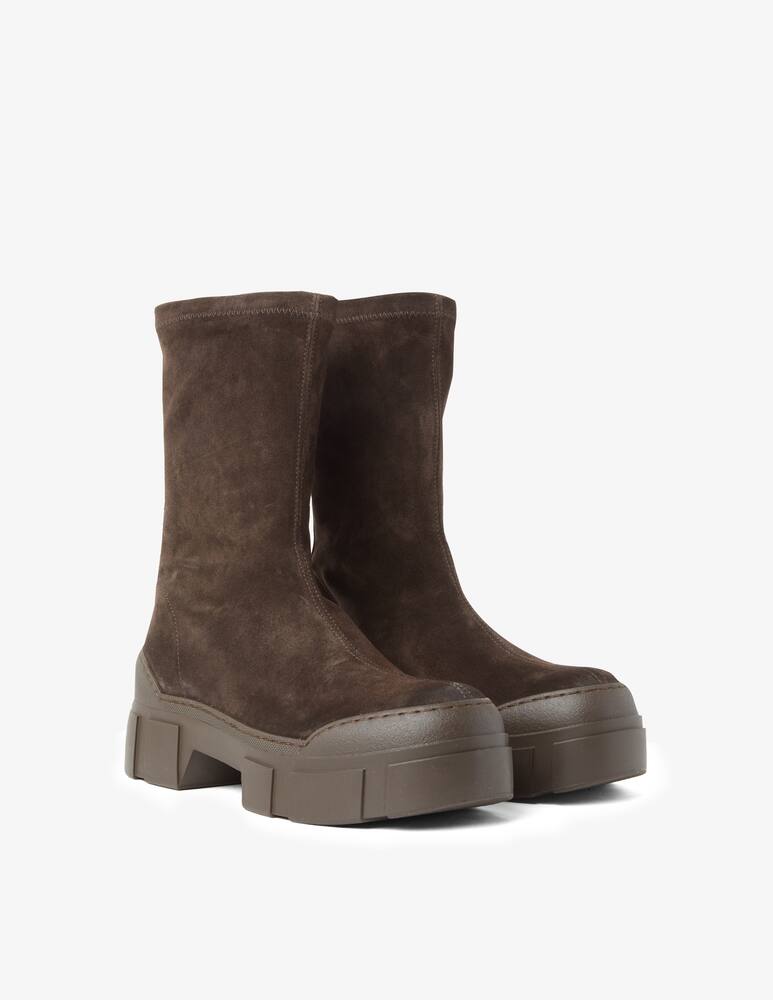 rinascente Vic Matié Stivaletto in camoscio elasticizzato con zip