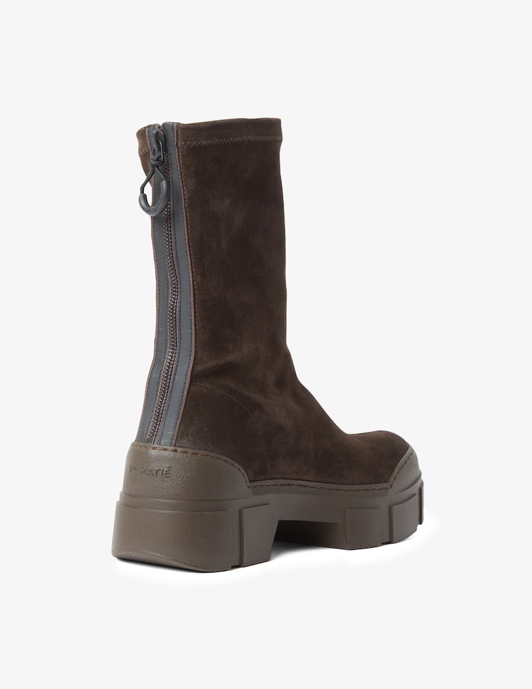 rinascente Vic Matié Stivaletto in camoscio elasticizzato con zip
