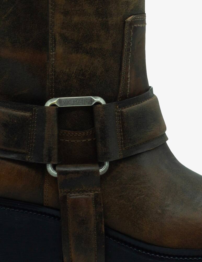 rinascente Vic Matié Stivali  biker in cuoio vintage