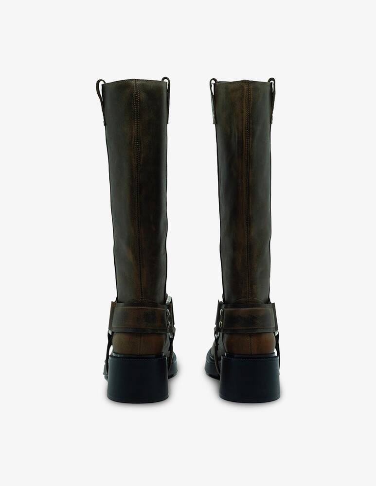 rinascente Vic Matié Stivali  biker in cuoio vintage