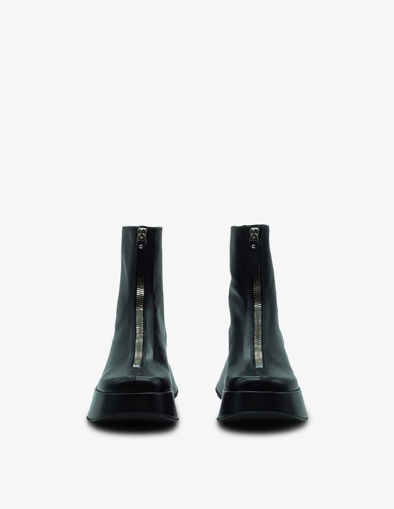 Vic Matié Bootie Elodie zip front in leather - picture 3 Vic Matié Bootie Elodie zip front in leather - picture 3