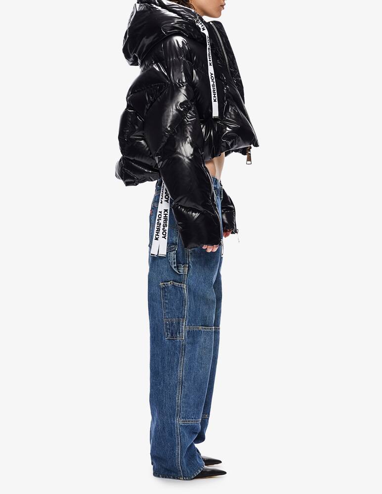 rinascente Khrisjoy Giacca piumino cropped Shiny - Nero