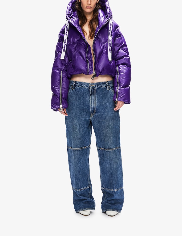 rinascente Khrisjoy Giacca piumino cropped Shiny - Viola
