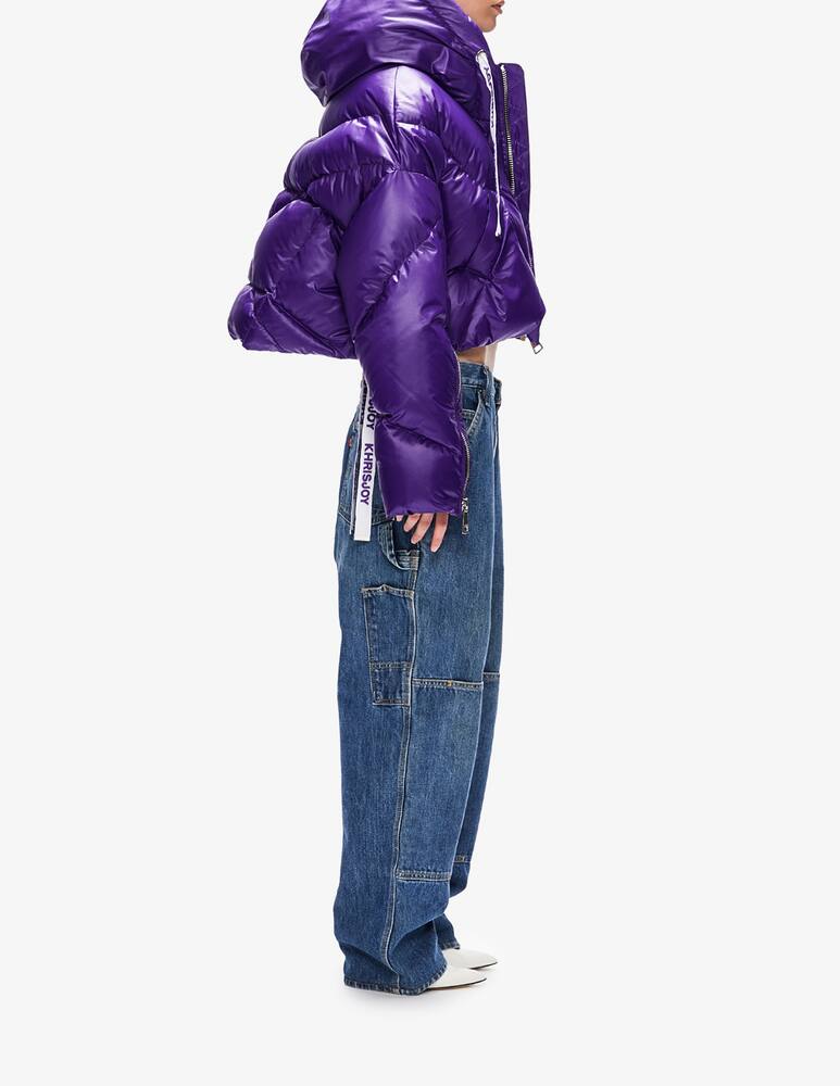 rinascente Khrisjoy Giacca piumino cropped Shiny - Viola