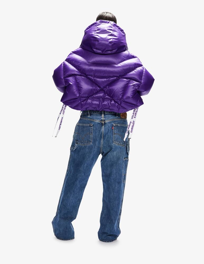 rinascente Khrisjoy Giacca piumino cropped Shiny - Viola