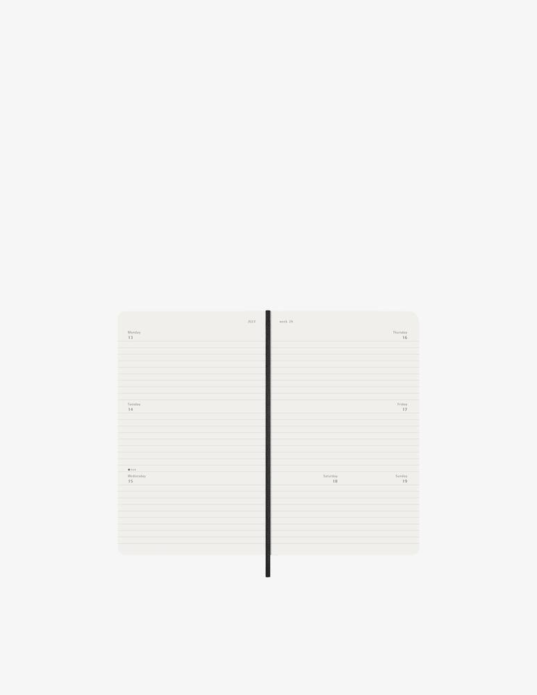 rinascente Moleskine Agenda Settimanale Orizzontale Pk Soft 12M