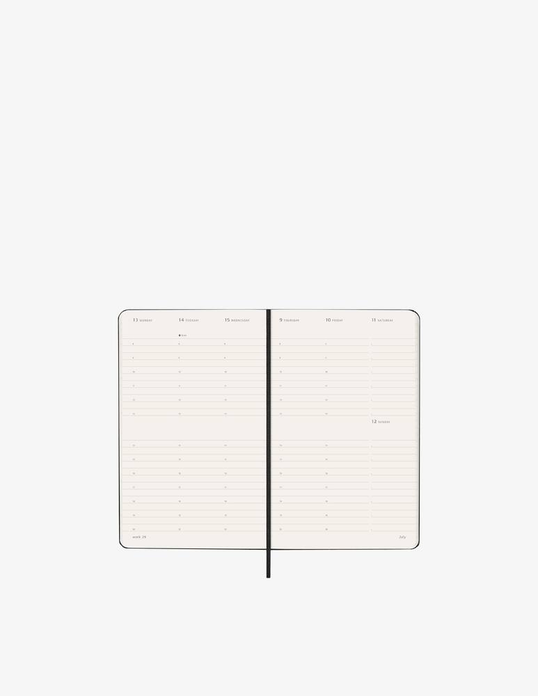 rinascente Moleskine Weekly diary vertical Lg Hard 12M