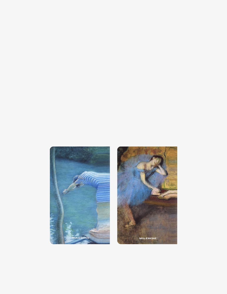 rinascente Moleskine Impressionism Set of 2 large notebooks blank pages