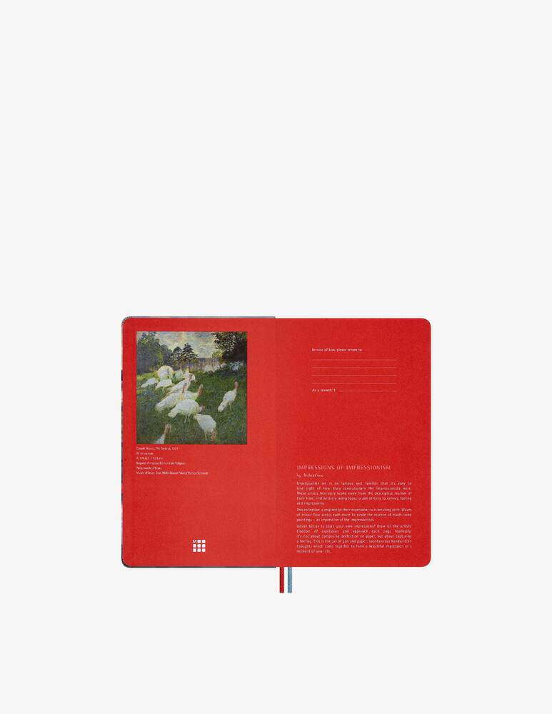 rinascente Moleskine Set Impressionismo Quaderno grande fogli bianchi + 6 matite