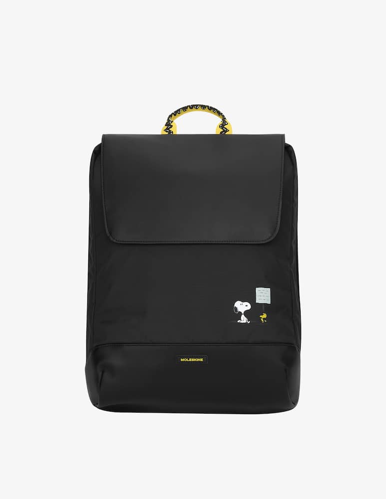 rinascente Moleskine Le Peanuts Metro Slim Zaino Nero