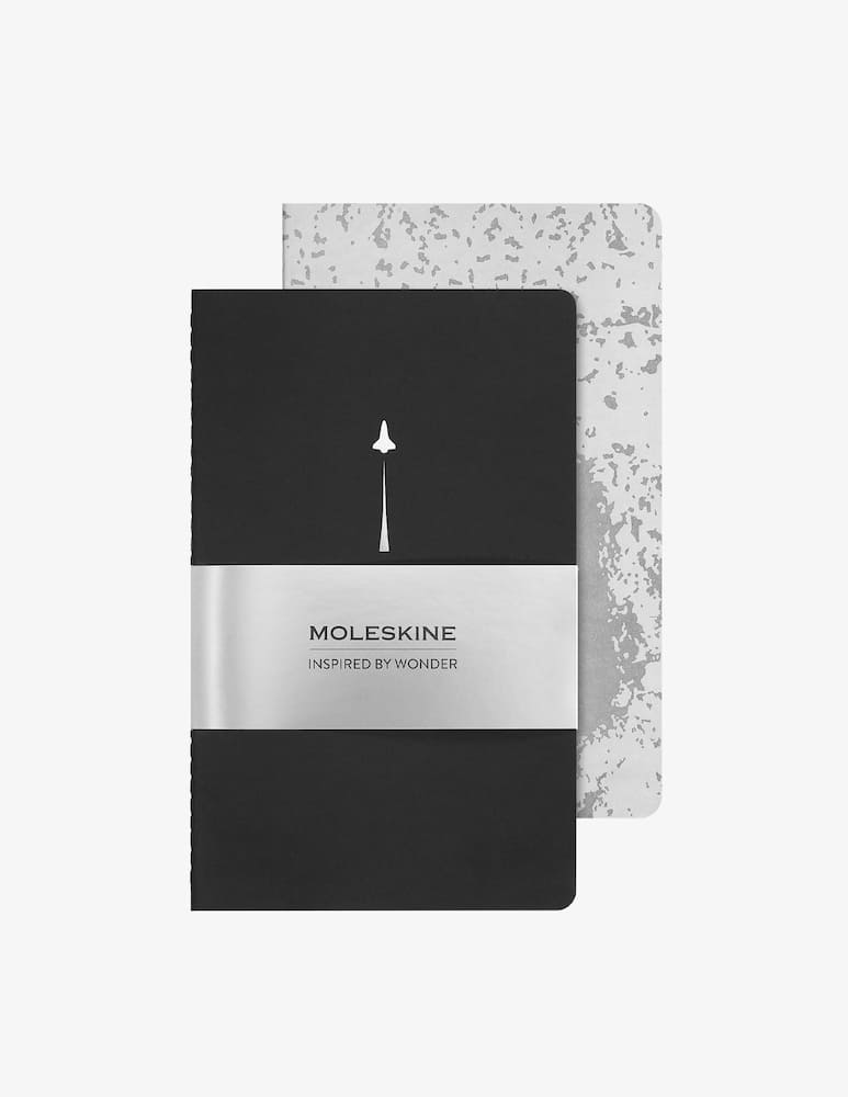 rinascente Moleskine Nasa Set 2 Quaderni grandi a foglio bianco