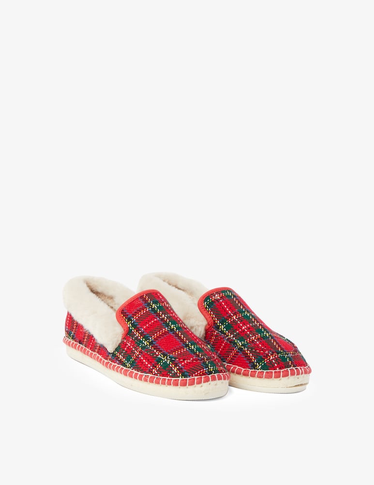 rinascente Manebì Loafer tartan fur - Red