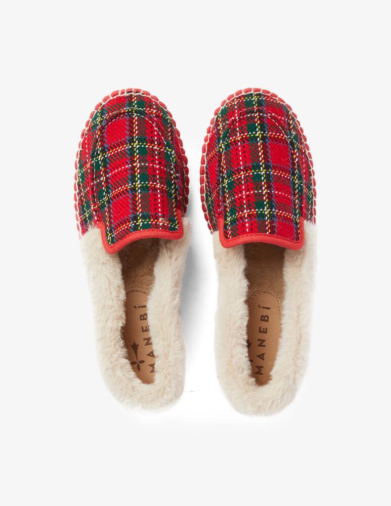 rinascente Manebì Loafer tartan fur - Red