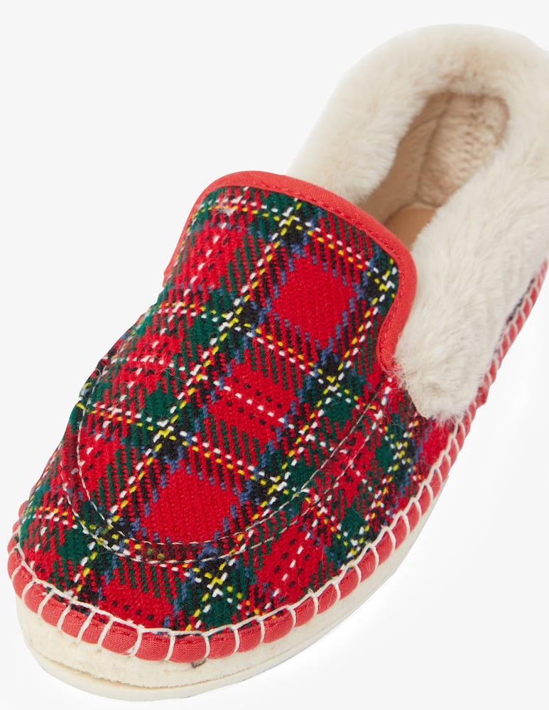 rinascente Manebì Loafer tartan fur - Red