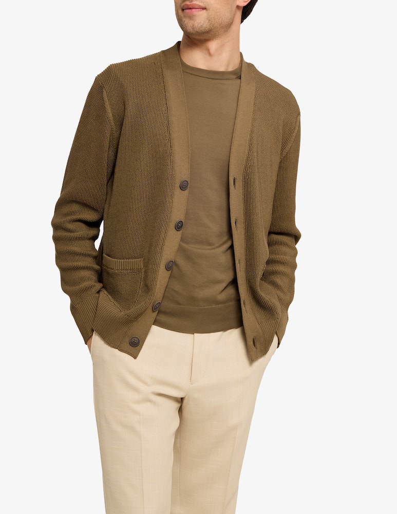 Cains Moore Cardigan tasche filo di Scozia - picture 1