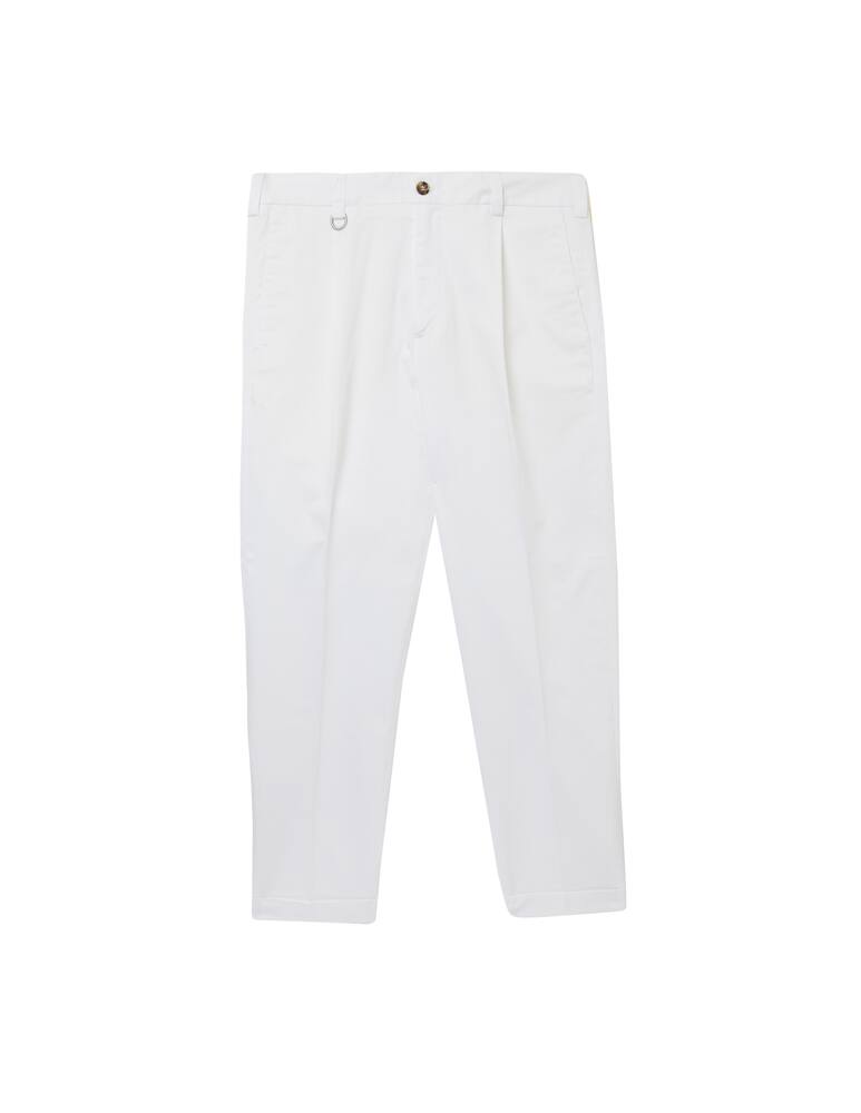 rinascente Paolo Pecora Pantalone chino gabardina - bianco