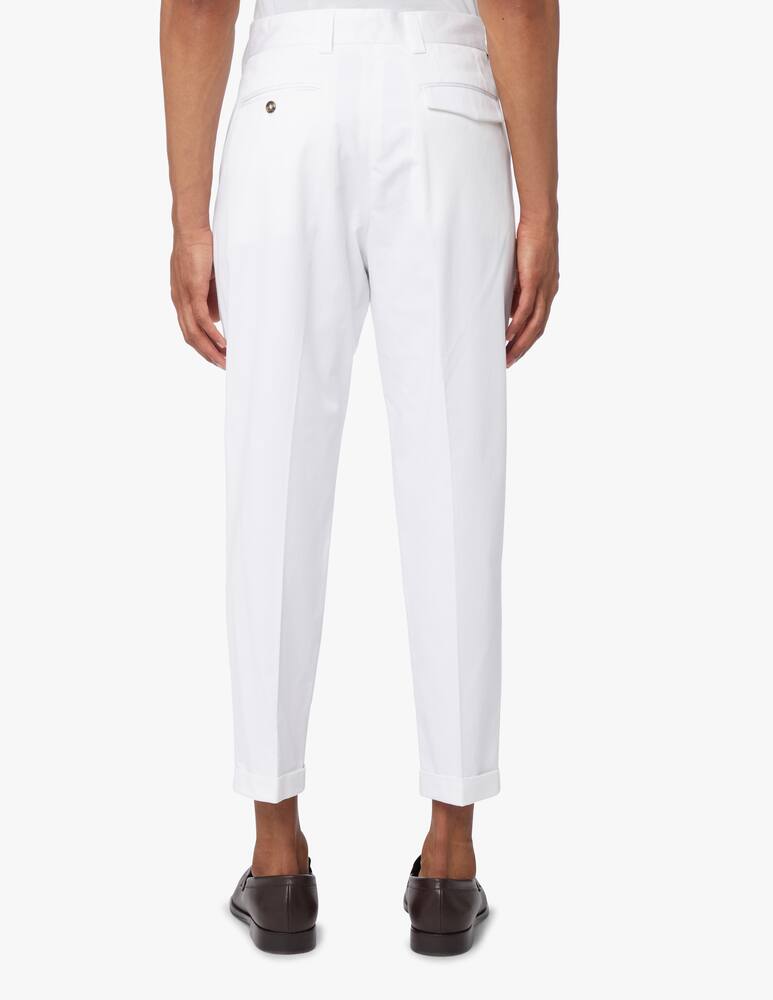 rinascente Paolo Pecora Pantalone chino gabardina - bianco