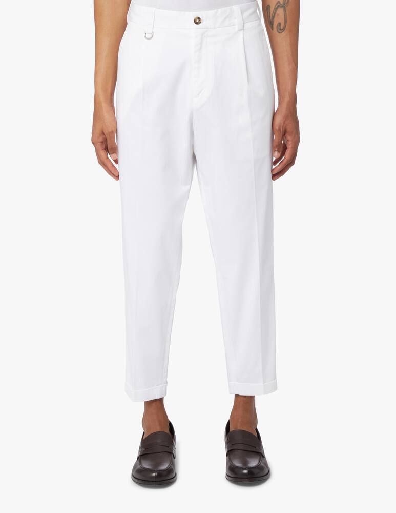 rinascente Paolo Pecora Pantalone chino gabardina - bianco
