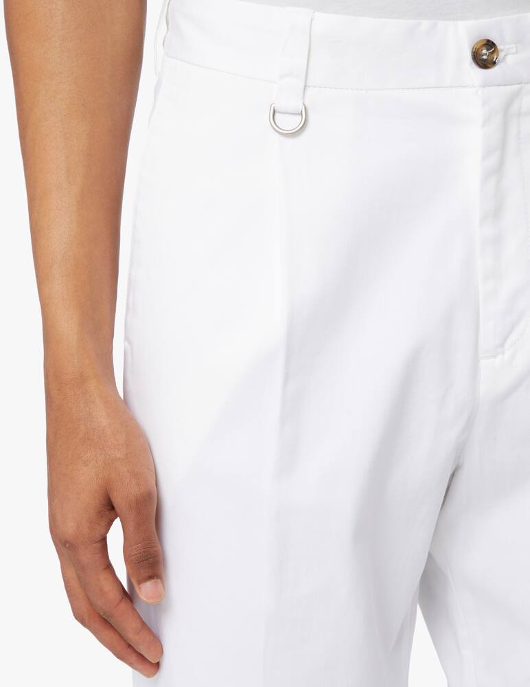 rinascente Paolo Pecora Pantalone chino gabardina - bianco