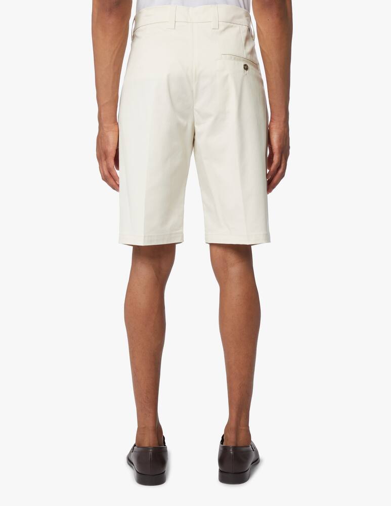 rinascente Paolo Pecora Bermuda pence gabardina - beige