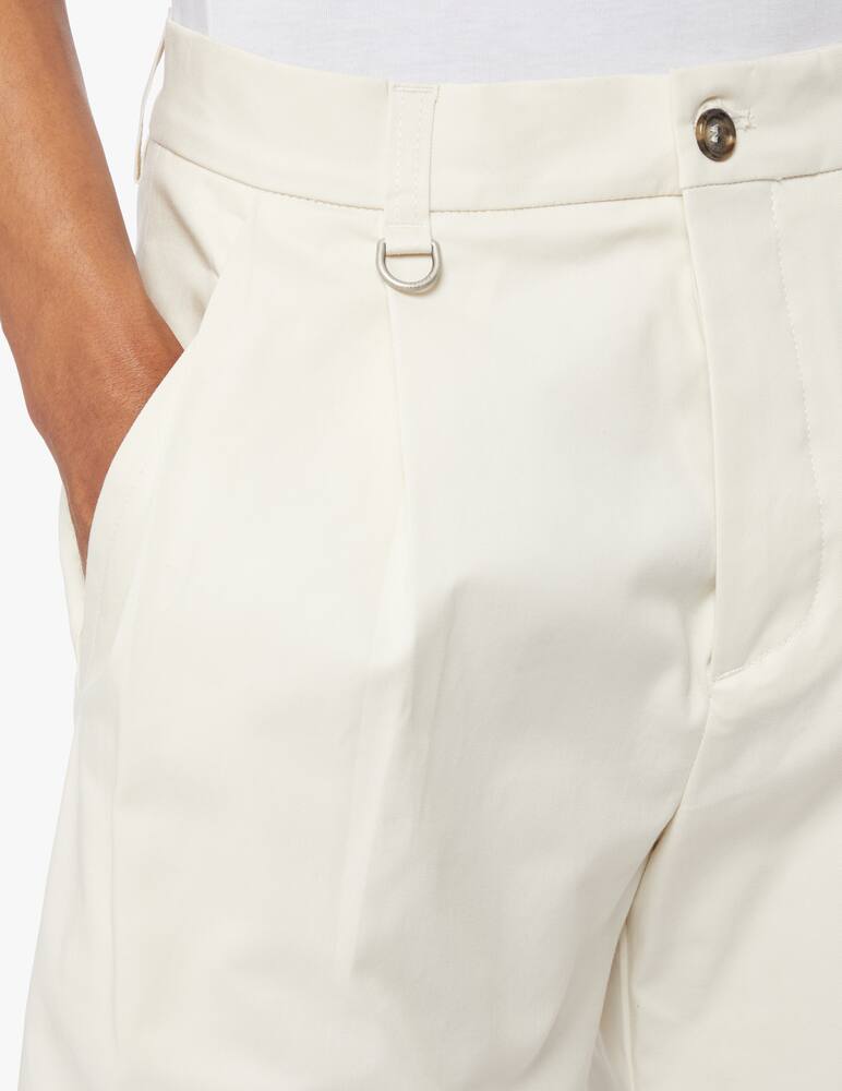 rinascente Paolo Pecora Bermuda pence gabardina - beige