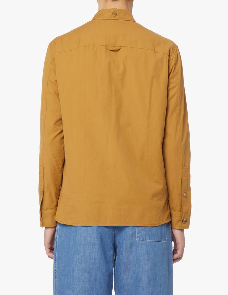 rinascente Paolo Pecora Camicia overshirt light crinkle - marrone