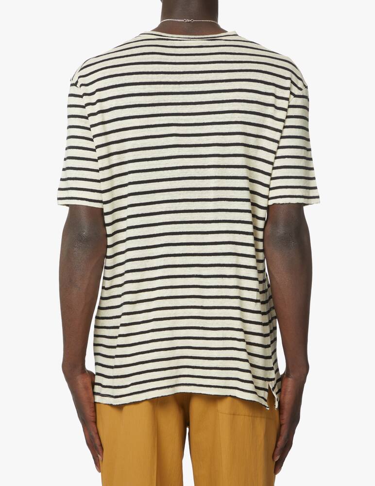 rinascente Paolo Pecora Striped slub mesh t-shirt - multi