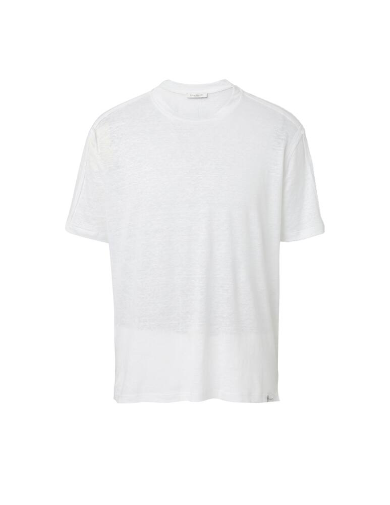 rinascente Paolo Pecora Maglietta manica corta fiammata - bianco