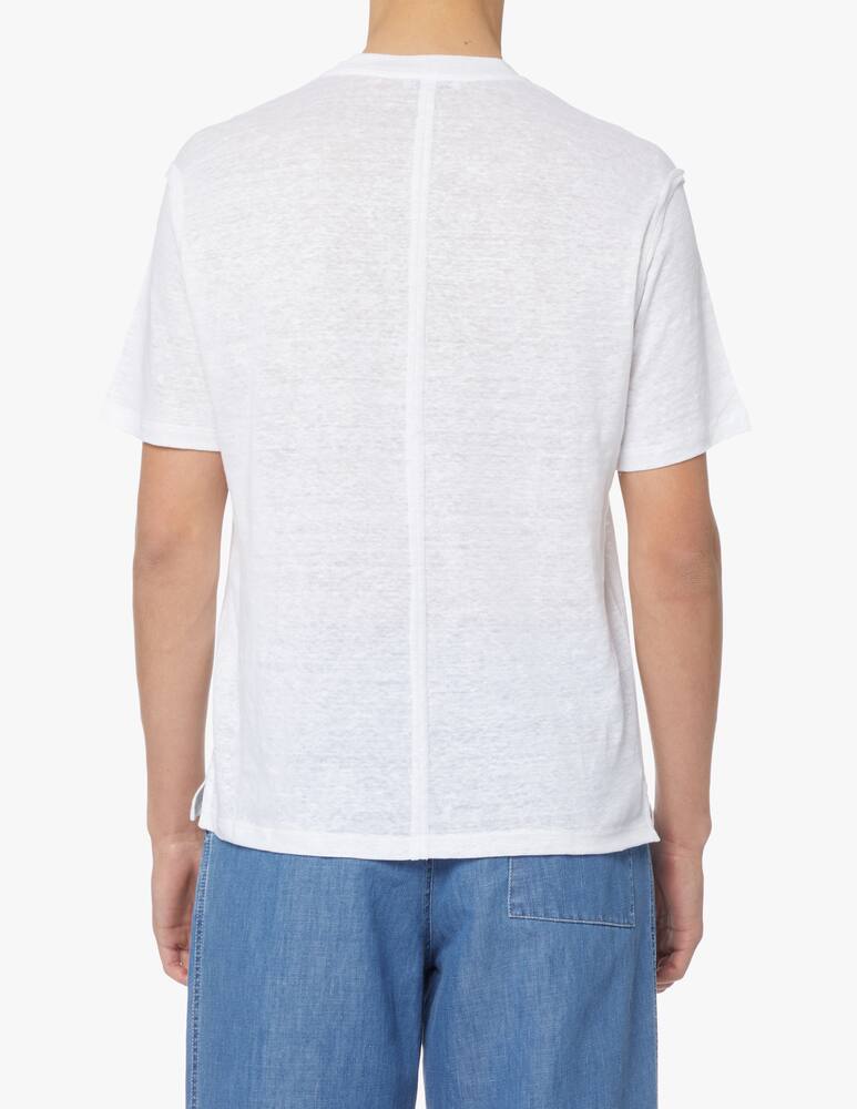 rinascente Paolo Pecora Maglietta manica corta fiammata - bianco