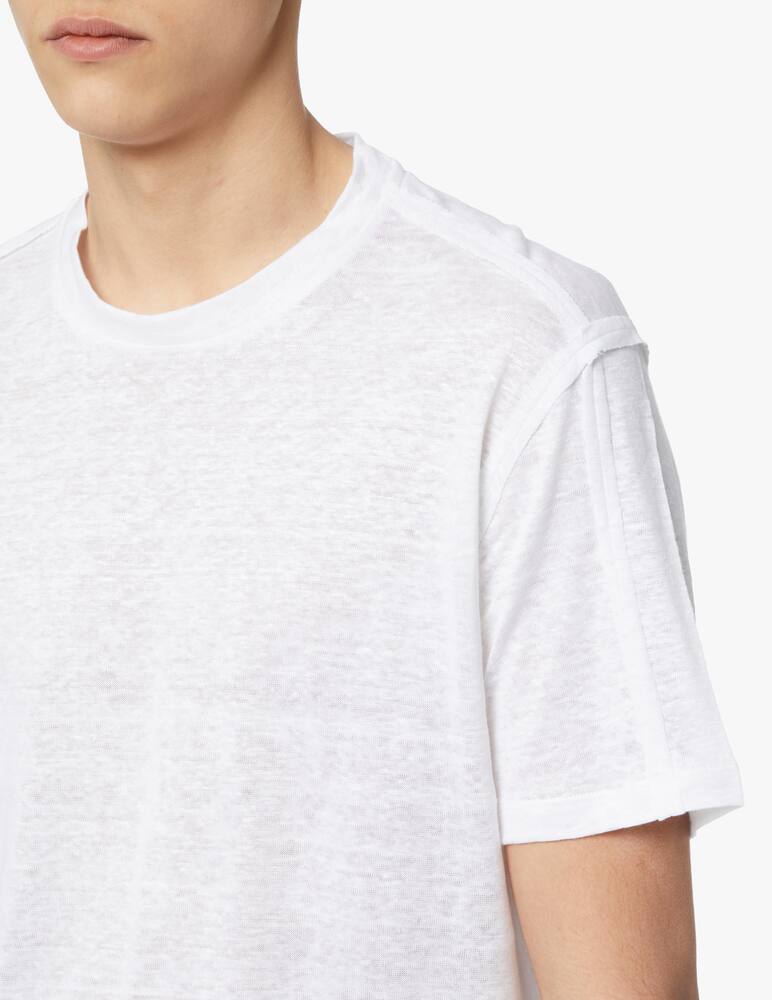 rinascente Paolo Pecora Maglietta manica corta fiammata - bianco