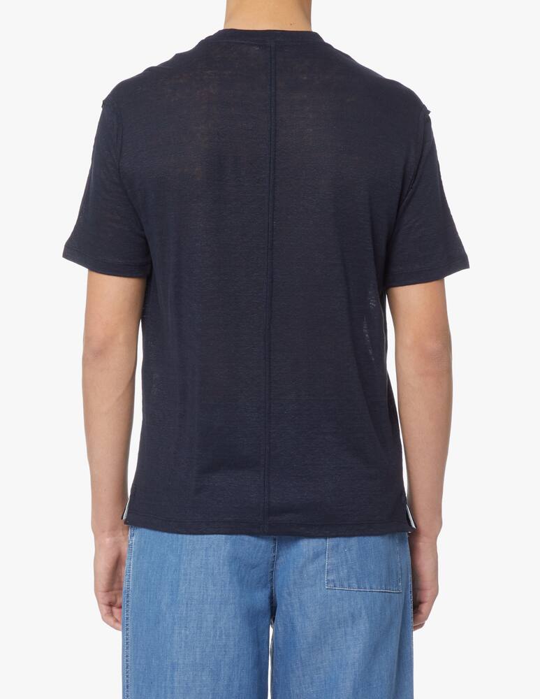 rinascente Paolo Pecora Maglietta manica corta fiammata - blu