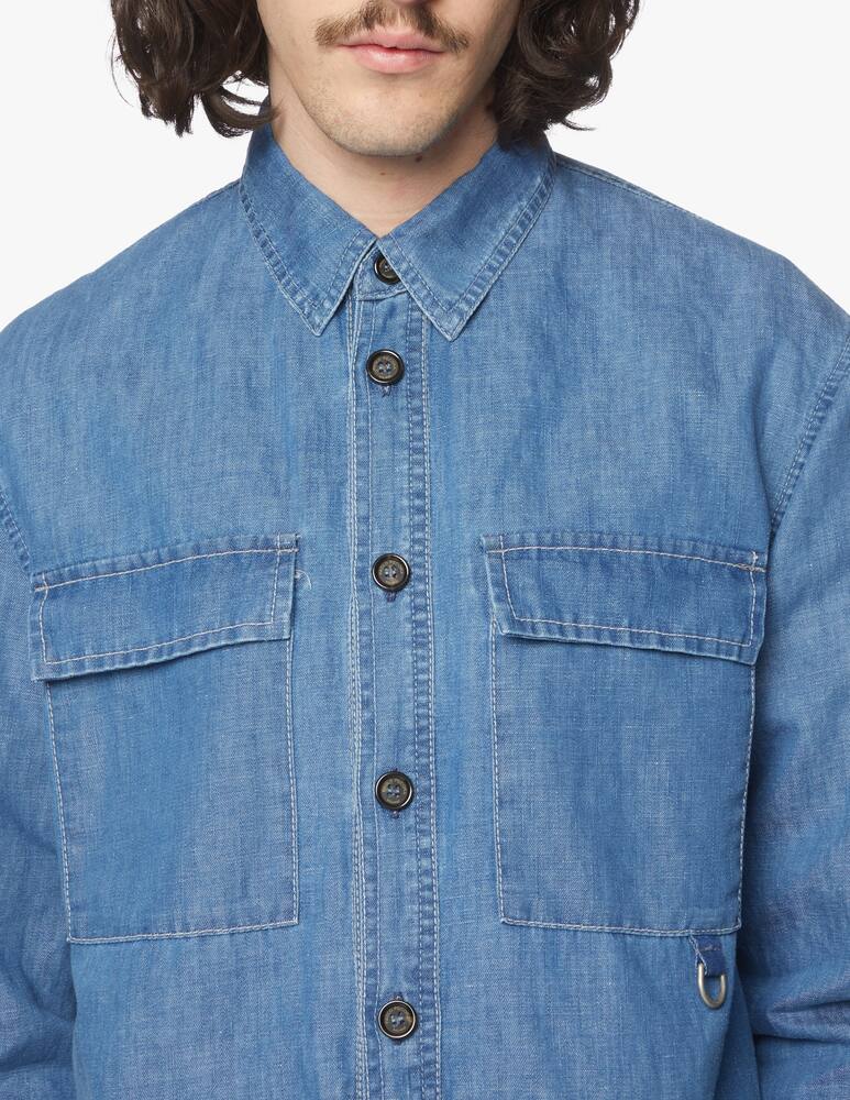rinascente Paolo Pecora Denim overshirt - blue