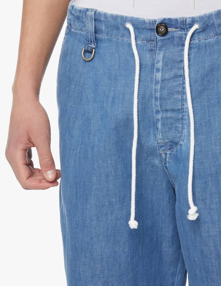 rinascente Paolo Pecora Coulisse denim pant - blue