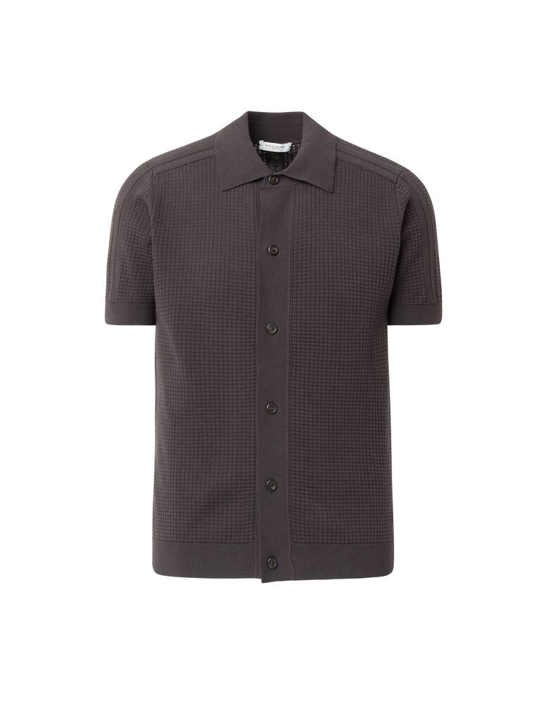 rinascente Paolo Pecora Honeycomb short sleeve polo - brown