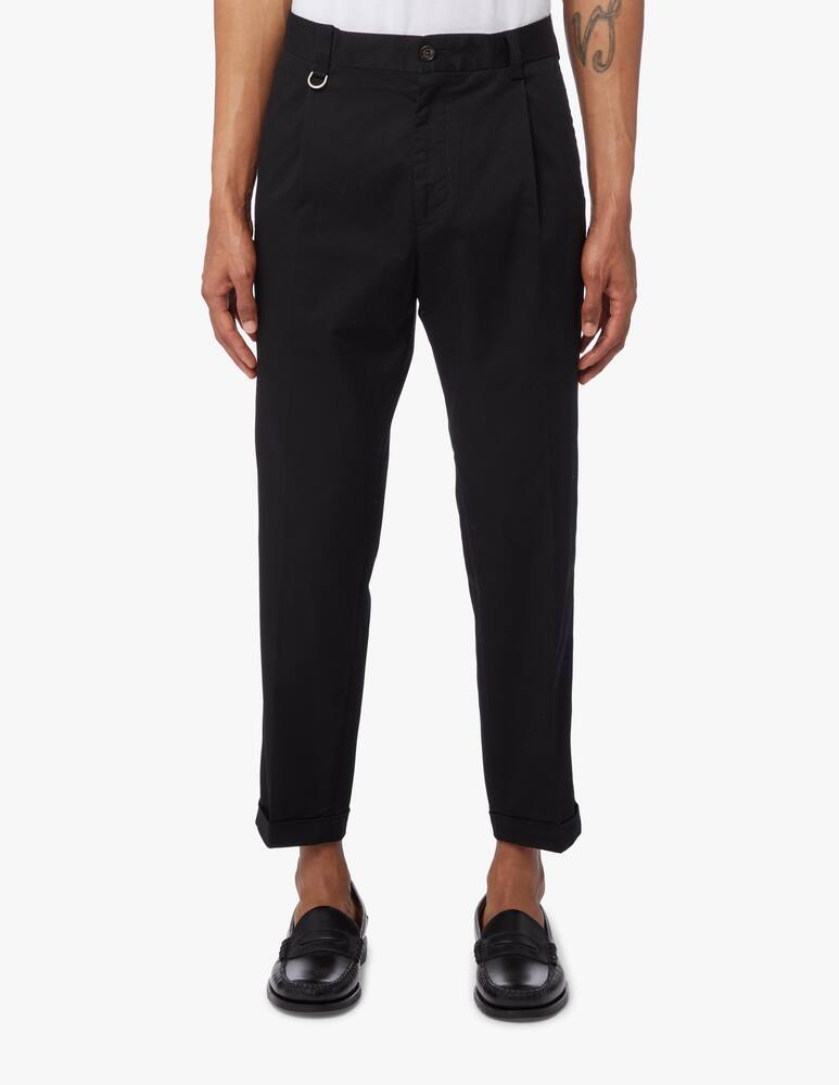 rinascente Paolo Pecora Pantalone chino gabardina - nero