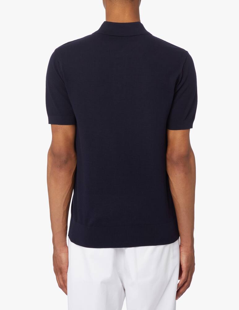 rinascente Paolo Pecora Polo manica corta in maglia - blu