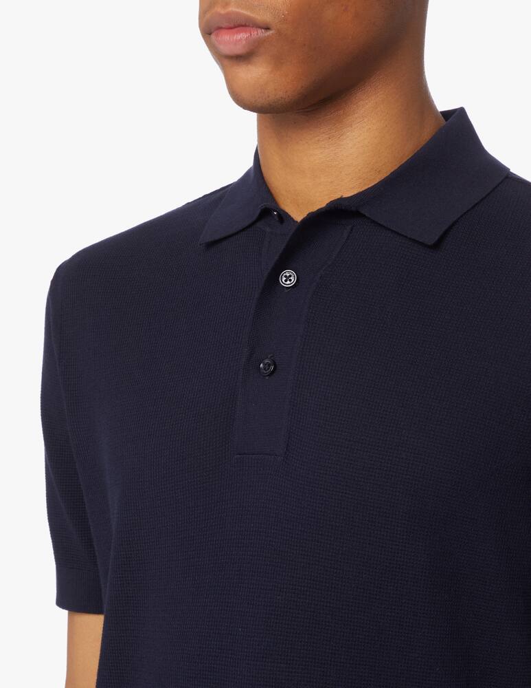 rinascente Paolo Pecora Polo manica corta in maglia - blu